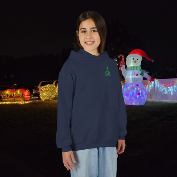 Model of O Come Let Us Adore Him Christian Kids Hoodie 44