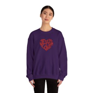 Jesus is Love Embroidered Sweatshirt - Image 18