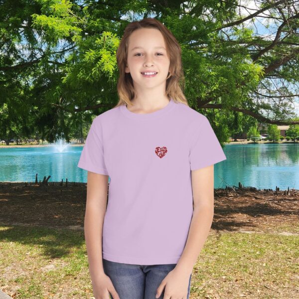 Model of Jesus Is Love Christian Kids T-Shirt 16