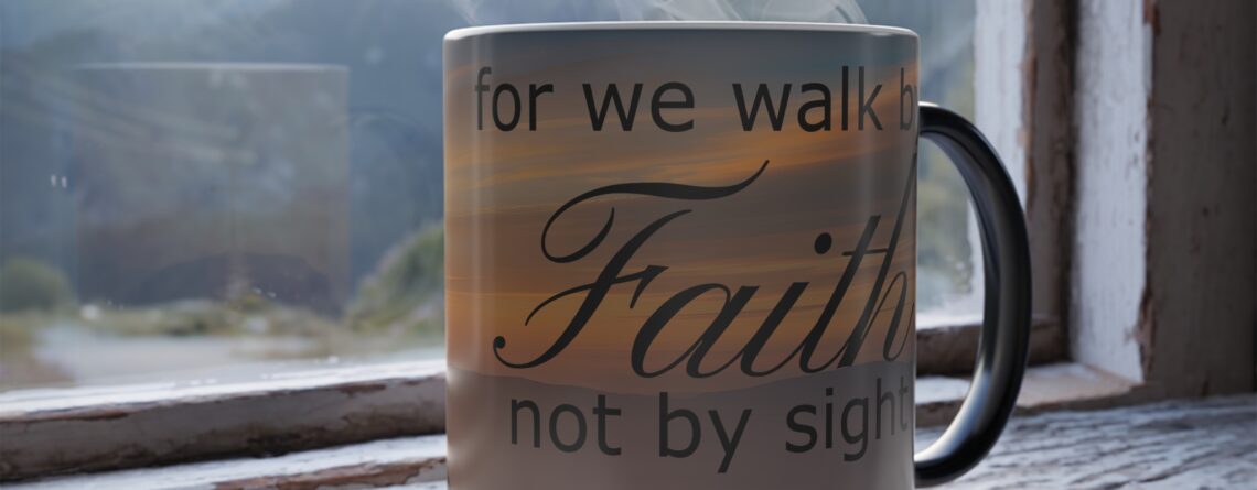 Christian Color Morphing Mug, Sunrise Cross