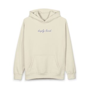 Rooted in Love Christian Hoodie - Deeply Loved Lavender Flower Cross Sweatshirt - Image 2