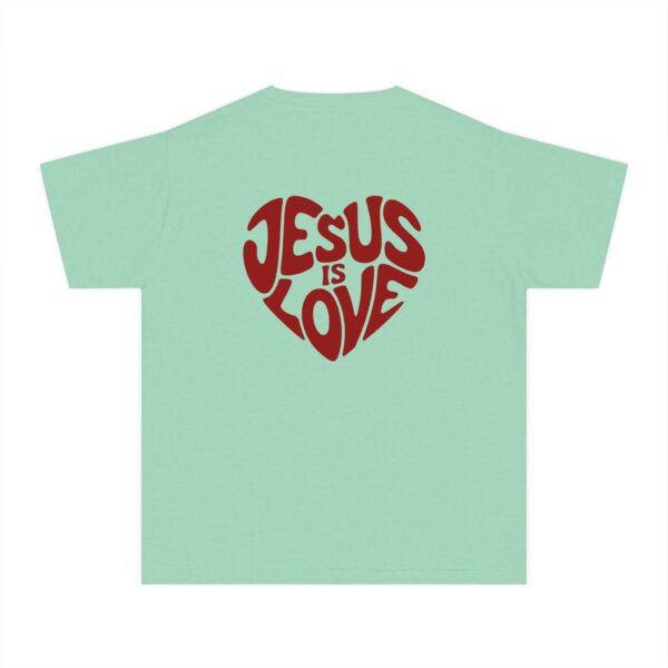 Model of Jesus Is Love Christian Kids T-Shirt 8