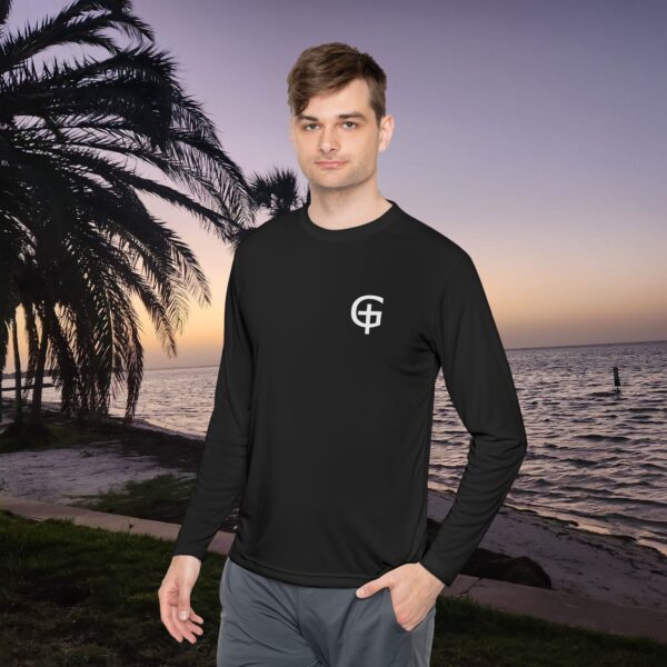 Model of Athletic Long Sleeve Moisture Wicking Christian Shirt 8