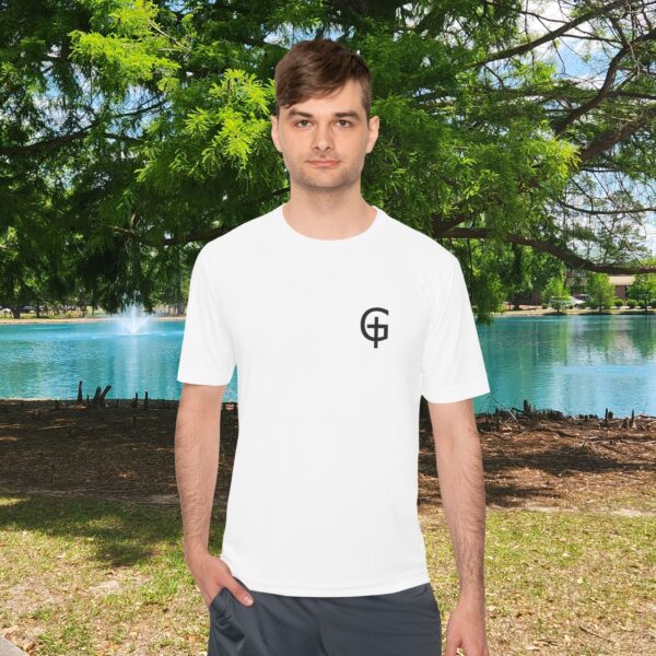 Athletic Moisture Wicking Christian Shirt 3 Model of Athletic Moisture Wicking Christian Shirt 2