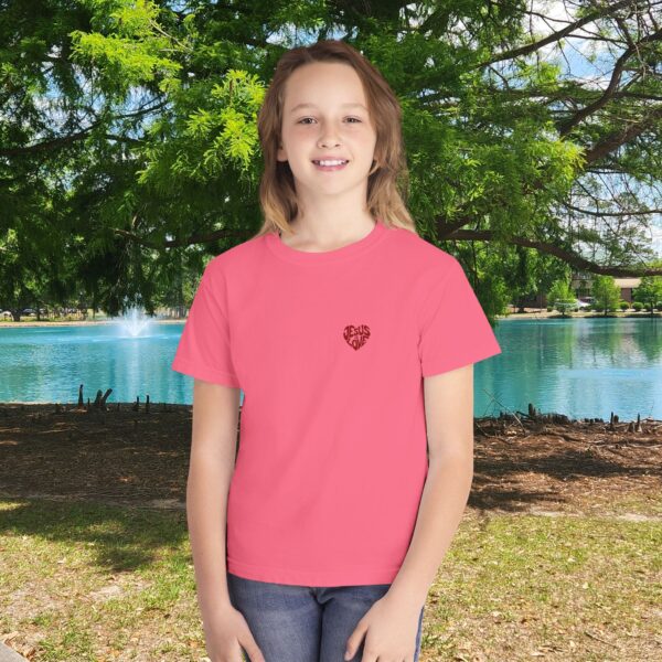 Model of Jesus Is Love Christian Kids T-Shirt 2