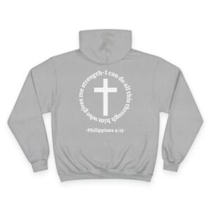 Athletic Champion Christian Hoodie - Philippians 4:13 29 Athletic Champion Christian Hoodie - Philippians 4:13 - Image 8