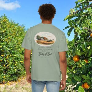 Christian Farmer T-Shirt 1 Corinthians 10:31 -  Do All to the Glory of God - Image 8