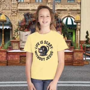 Kids Life is Scary Without Jesus Christian Shirt 28 Kids Life is Scary Without Jesus Christian Shirt - Image 7