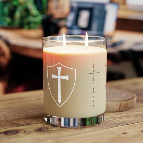Model of Armor of God Scented Candle - Available in White Tea and Fig or Ocean Mist and Moss - Christian Gift 10