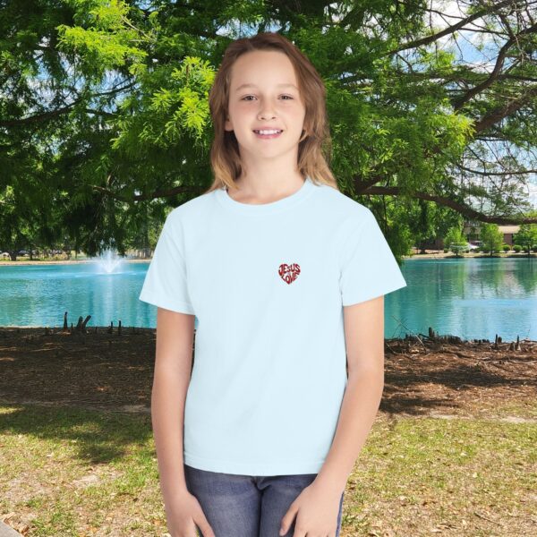 Model of Jesus Is Love Christian Kids T-Shirt 18