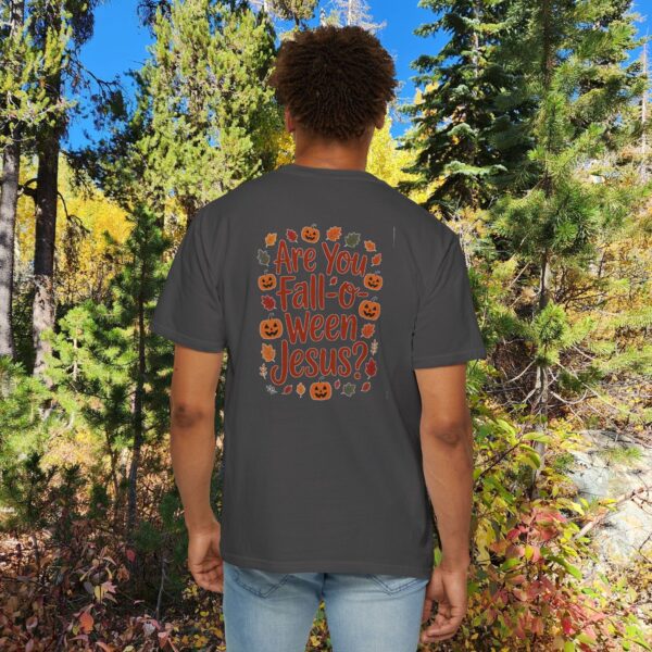 Are you Fall-O-Ween Jesus Christian T-Shirt 3 Model of Are you Fall-O-Ween Jesus Christian T-Shirt 2