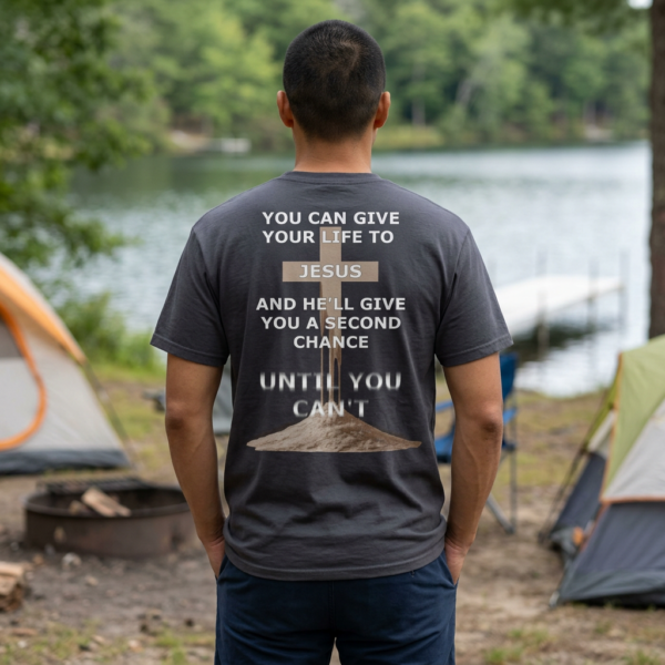 Model of Second Chance Christian T-Shirt - Until You Can't 26