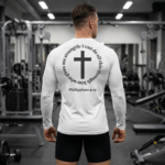 Model of Athletic Long Sleeve Moisture Wicking Christian Shirt 33