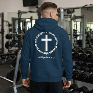 Athletic Champion Christian Hoodie - Philippians 4:13 22 Athletic Champion Christian Hoodie - Philippians 4:13 - Image 1