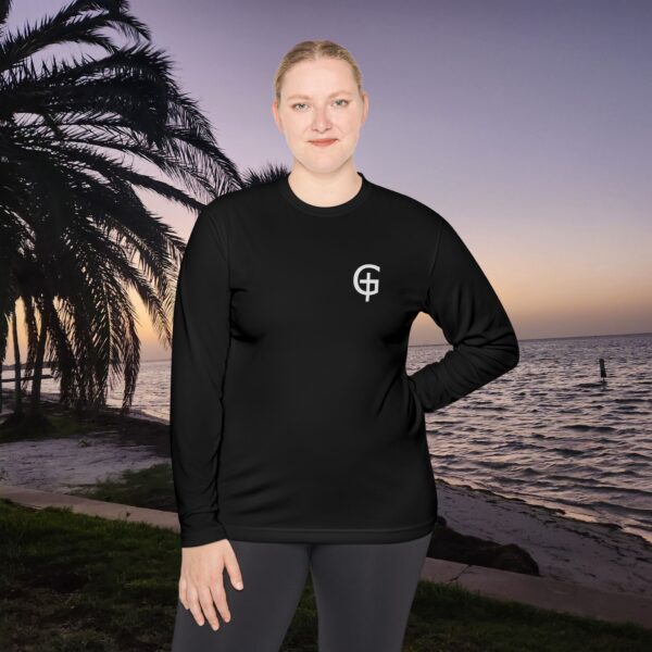 Model of Athletic Long Sleeve Moisture Wicking Christian Shirt 10