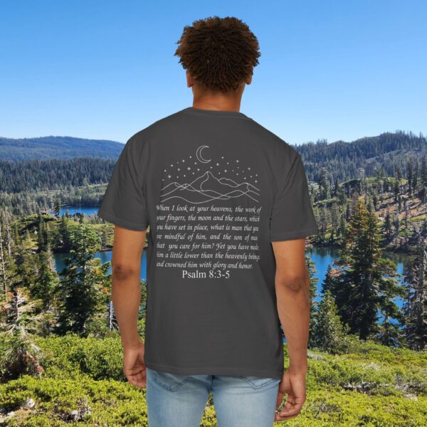 Model of Crowned with Glory and Honor Christian T-Shirt, Psalm 8:3-5 4