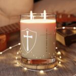 Model of Armor of God Scented Candle - Available in White Tea and Fig or Ocean Mist and Moss - Christian Gift 54