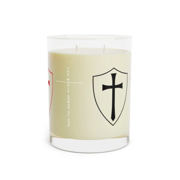 Model of Armor of God Scented Candle - Available in White Tea and Fig or Ocean Mist and Moss - Christian Gift 4