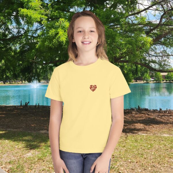 Model of Jesus Is Love Christian Kids T-Shirt 14