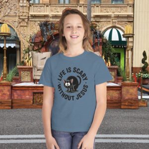 Kids Life is Scary Without Jesus Christian Shirt 27 Kids Life is Scary Without Jesus Christian Shirt - Image 6